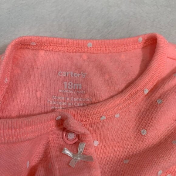 5/$25 Carter's peach narwhal unicorn sleeveless shorts romper jumper outfit - Picture 3 of 4